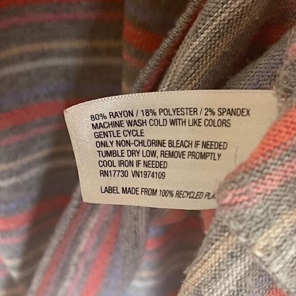 Wild Fable | Striped Long Sleeve Crop Top |  Medium - Picture 7 of 7